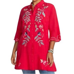 Johnny Was Tiered Flounce Dress